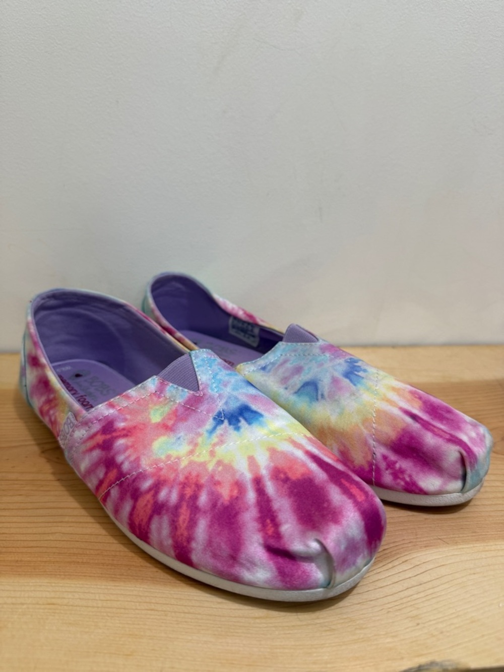 Tie-Dye Slip-On Canvas Flats - Multicolor